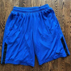 Nike Dri-Fit Blue Mesh Basketball Shorts